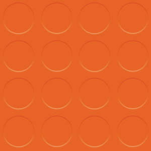 Studded Rubber Flooring Tiles - Orange - 1sqm
