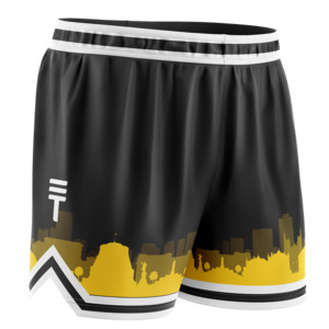 Shorts: Wellington City Basketball Shorts - Black