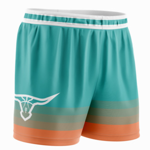 Buffalo Basketball Shorts - Teal & Orange