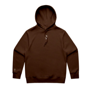 Hoodies: Icon T Logo Hoodie - Brown