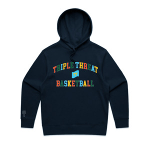 Hoodies: Multicolour Logo Hoodie - Dark Navy