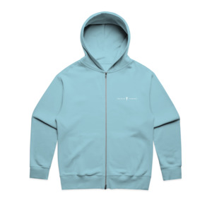 Icon Zip Hoodie - Baby Blue