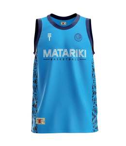 Kids Singlets: Kids Matariki Singlet - Blue