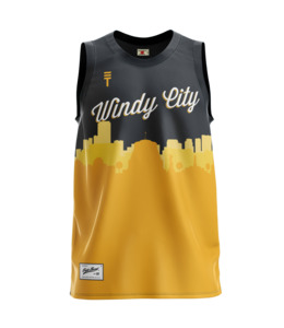 Kids Singlets: Kids Windy City Singlet - Black & Yellow