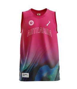 Kids Singlets: Kids Paua Singlet - Pink