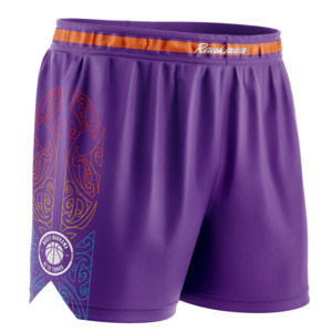 Kids Shorts: Kids Raukawa Pattern Shorts - Purple