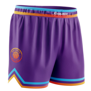 Kids Shorts: Kids Raukawa Logo Shorts - Purple
