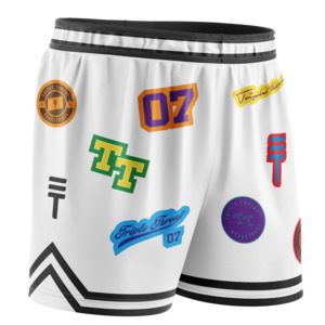 Kids Logo Shorts -  White