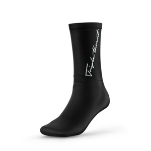 Basketball Socks Calligraphy - Black