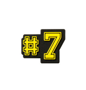 #7 Jibbitz - Black/Yellow
