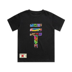 T Shirts Kids: Kids Sticker Bomb T-Shirt - Black