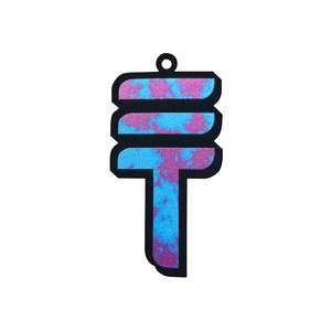 Key Rings: TT Logo Tie-Dye Key Ring