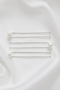 Amelie George Hair Pins - Silver Trish Peng