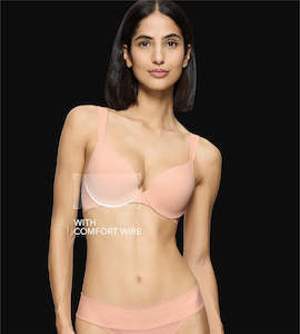Comfort Wire Bras: BODY MAKE UP ILLUSION SMOOTH T-SHIRT BRA