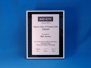 Sublimated Plaque