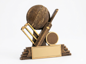 Cricket – Trophy Specialists & Engraving: Bat, Ball, and Wickets Trophy