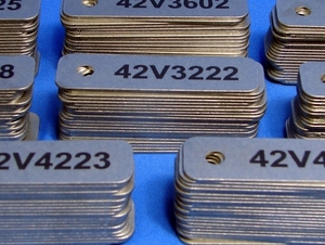 Products: Stainless Steel Serial Number Engraving