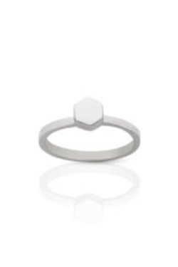 Products: Meadowlark - Hexagon Stacker Ring by Meadowlark Trouble & Fox + Sidecar Mens & Womens Clothing