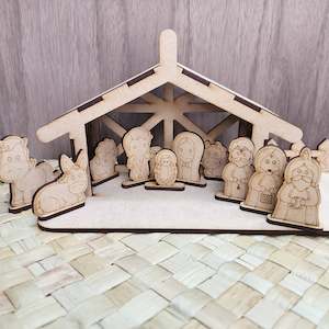 Ece Early Childhood Centre Collection: Maori nativity set
