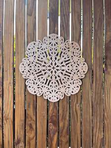 Wall Art: Maori Mandala carved of wood for your home