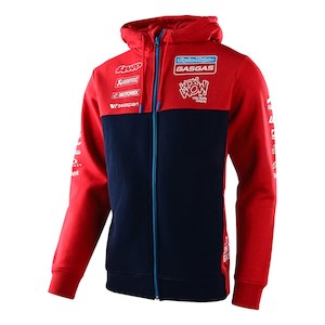 Sale Sportswear: TLD GASGAS TEAM ZIPUP HOODIE RED / NAVY