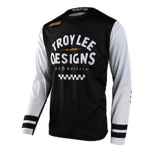 Featured Moto: SCOUT GP JERSEY RIDE ON BLACK / WHITE