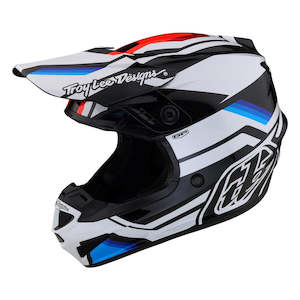 Gp Helmets: GP HELMET APEX WHITE / BLUE