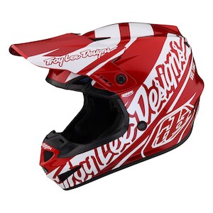 Gp Helmets: GP HELMET SLICE RED / WHITE