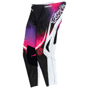 Moto Pants: SE ULTRA PANT DRIP BLACK / PURPLE
