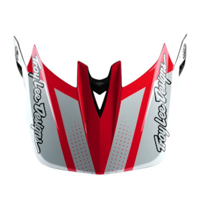 Bike Helmet Parts: D4 VISOR DRIP WHITE