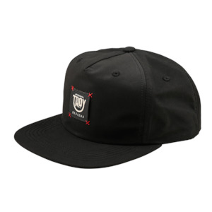 Sportswear Headwear: UNSTRUCTURED SNAPBACK SMILEY BLACK