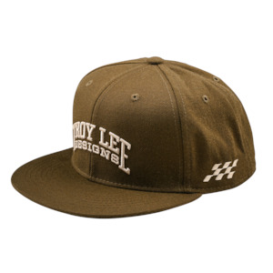 Sportswear Headwear: FLAT BILL SNAPBACK SCHOLAR OLIVE
