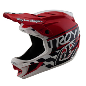 Bike Helmets: D4 AS POLYACRYLITE HELMET FIFTY-50 WHITE / RED