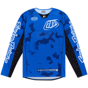 Moto Jersey: SE PRO JERSEY BLOTTED BRIGHT BLUE