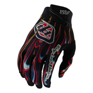 Moto Gloves: AIR GLOVE TORCHED BLACK / RED