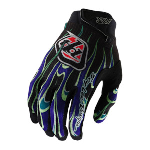 Moto Gloves: AIR GLOVE TORCHED BLACK / PURPLE