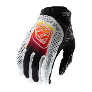 Moto Gloves: AIR GLOVE OPTIC WHITE / BLACK