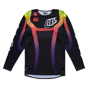 Moto Jersey: SE PRO JERSEY STRIPES BLACK / MULTI