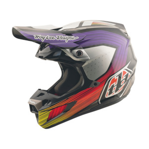 SE5 ECE CARBON HELMET STRIPES BLACK / PURPLE