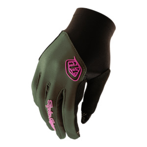 Moto Gloves: FLOWLINE GLOVE MONO OLIVE