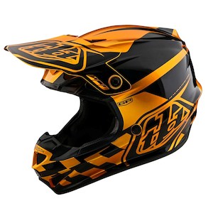 Moto Youth: YOUTH GP HELMET CHECK UP GOLD / BLACK
