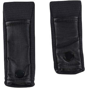 Bike Helmet Parts: D4 CHINSTRAP COVERS BLACK