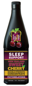 Products: Sleep Support Double Strength Sweet Cherry Concentrate 1 Litre Tru2U