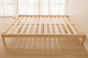 Affordable Wooden Bed Frame: Double Bed Frame- SOLD OUT
