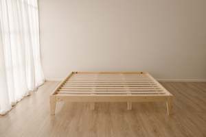 Affordable Wooden Bed Frame: California King Bed Frame