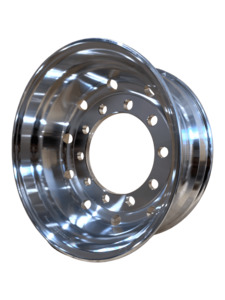 Alloy Wheels: 22.5 x 9 / 335PCD 10 holes 32mm Outside Polished