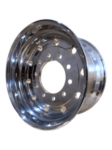 Alloy Wheels: 22.5 x 11.75 / 285PCD 10 holes 26mm Trailer Both Sides Polished