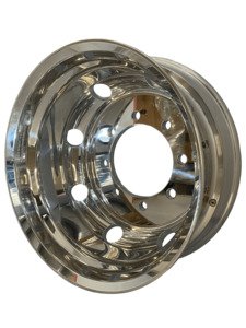 Alloy Wheels: 22.5 x 8.25 / 275PCD 8 holes 26mm Both Sides Polished