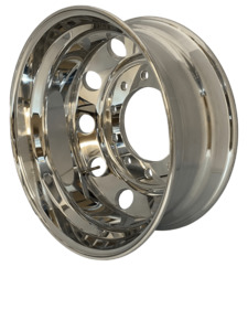 Alloy Wheels: 22.5 x 8.25 / 285PCD 10 holes 26mm Both Sides Polished