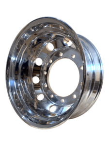 Alloy Wheels: 22.5 x 8.25 / 335PCD 10 holes 26mm Both Sides Polished